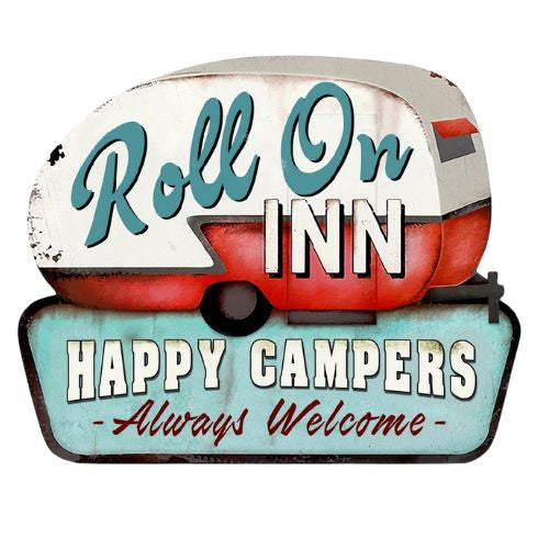 Caravaners Embossed Metal Wall Art