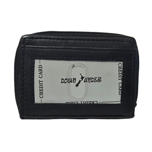 Leather Zip Around Card Wallet