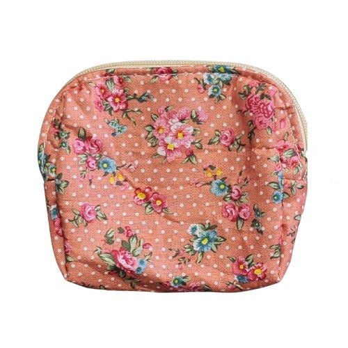 Floral Coin Purse - Apricot