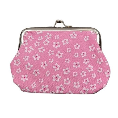 Floral Coin Purse - Pink