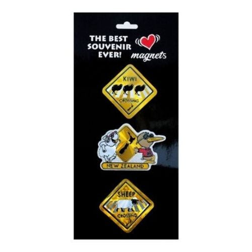 Roadsigns Foil Magnets 3pk