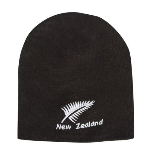 Silver Fern Beanie - Black