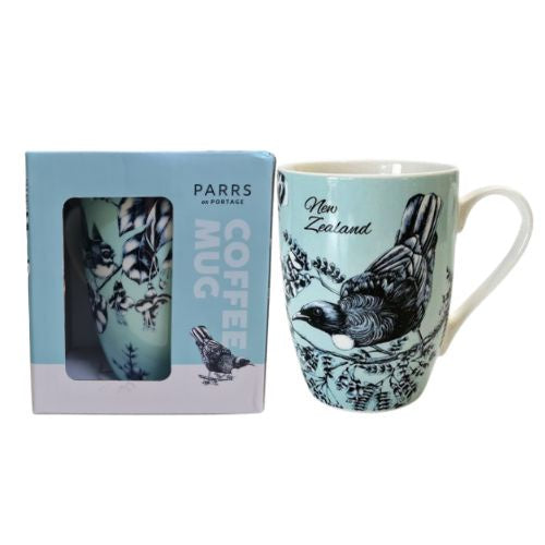 Birds Pastel Blue Coffee Mug