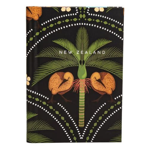Kiwi Tropics with Nikau's Black Spiral Notebook
