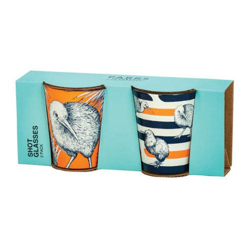 Kiwi Stripe Shot Glass Set