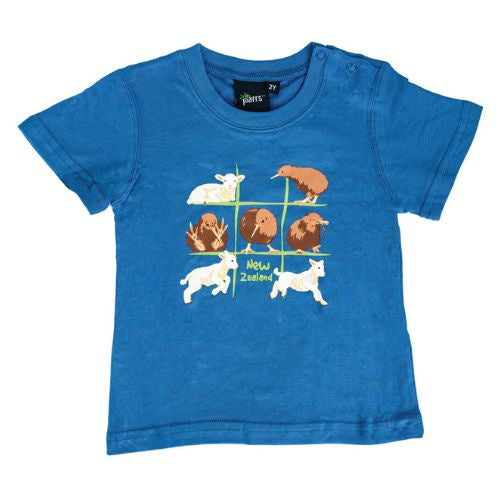 Kids Noughts & Crosses Tee - Blue