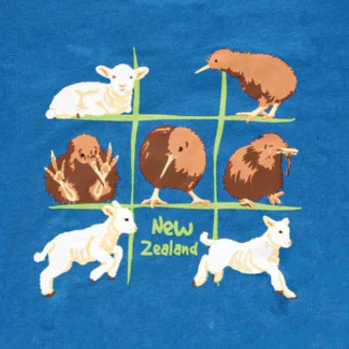 Kids Noughts & Crosses Tee - Blue