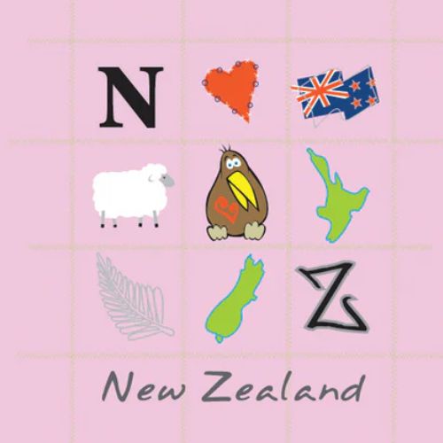 Kids Icons of NZ Tee - Pink