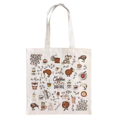 Coffee Kiwis Cotton Bag