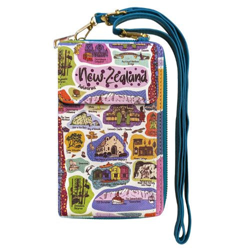 NZ Destinations Phone Pocket Wallet