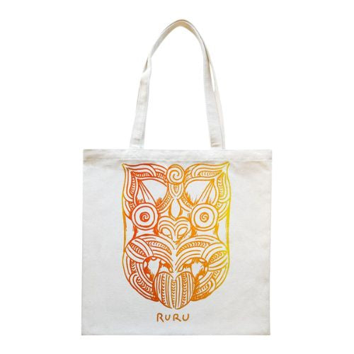 Whakairo Ruru Cotton Bag