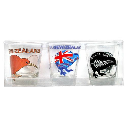 Kiwi Icons Shot Glass Set