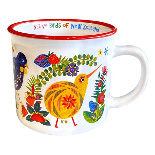 Retro Birds Mug - Large