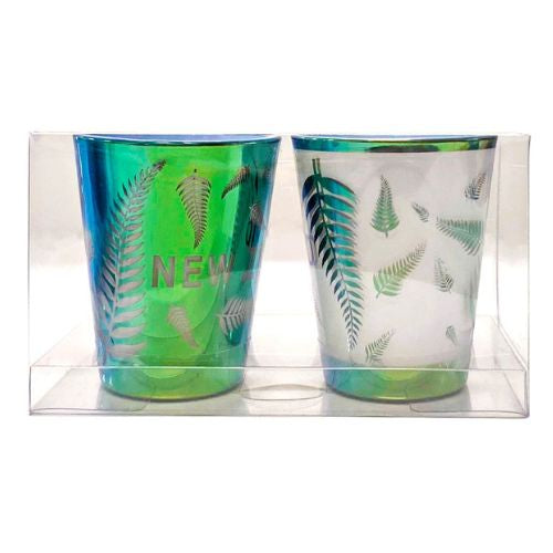Rainbow Fern Shot Glass Set