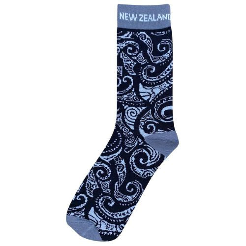 Tattoo Bamboo Socks - Black