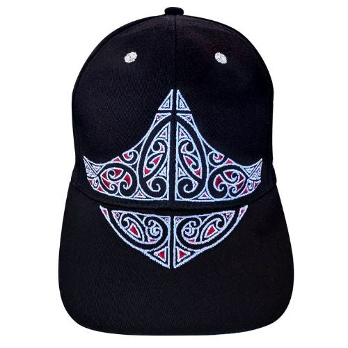 Adults Kowhaiwhai Cap - Black