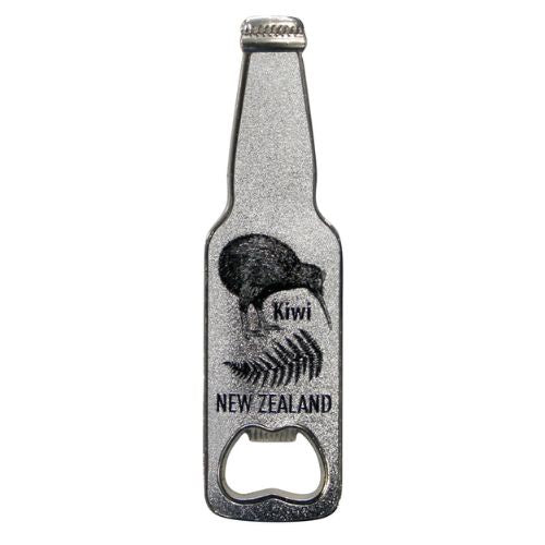 Classic Kiwi Bottle Opener Bottle Shaped Magnet