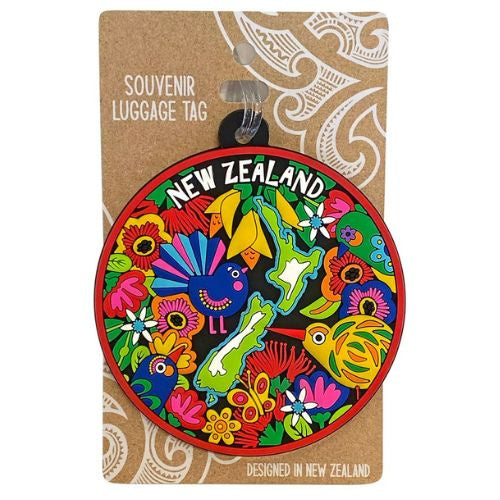 Birds & Flowers Luggage Tag