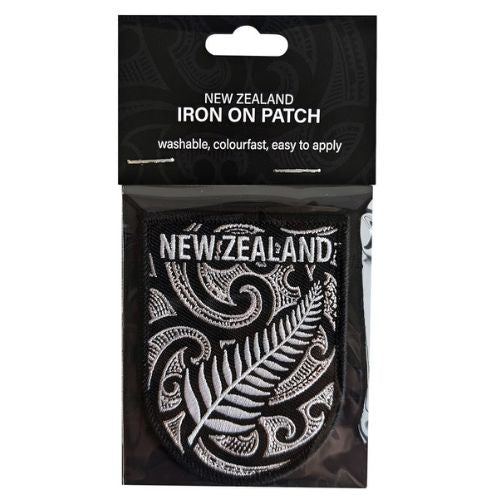 Tattoo Fern New Zealand Sheild Iron On Patch