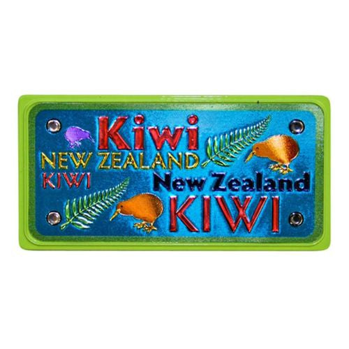 NZ Kiwi Green Foil Magnet
