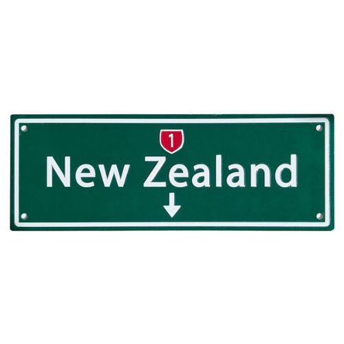 NZ Green Mini Number Plate Sign