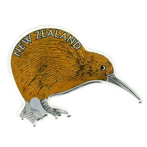 Gold Kiwi Acrylic Foil Kiwi Shape Magnet