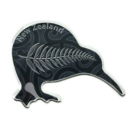 Tattoo Fern Acrylic Foil Kiwi Shape Magnet