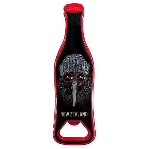 Beanie Kiwi Bottle Opener Bottle Shaped Magnet