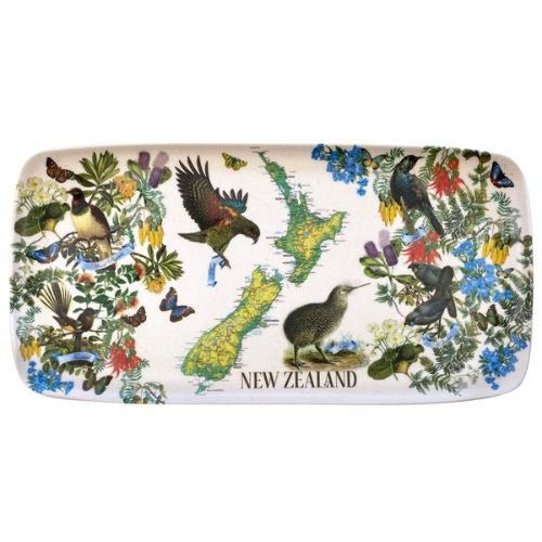 Vintage Map Bamboo Tray
