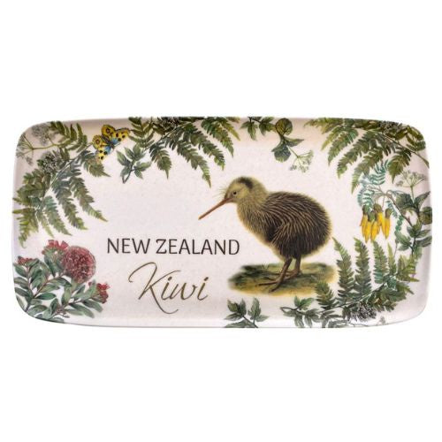 Vintage Kiwi Bamboo Tray
