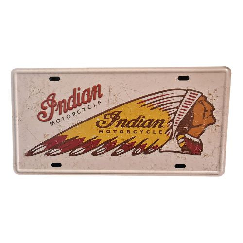 Indian Motorcycle Rectangle Tin Sign