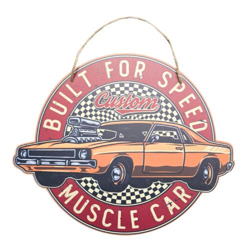 Built For Speed Tin Sign