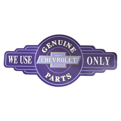 Chevrolet Embossed Tin Sign