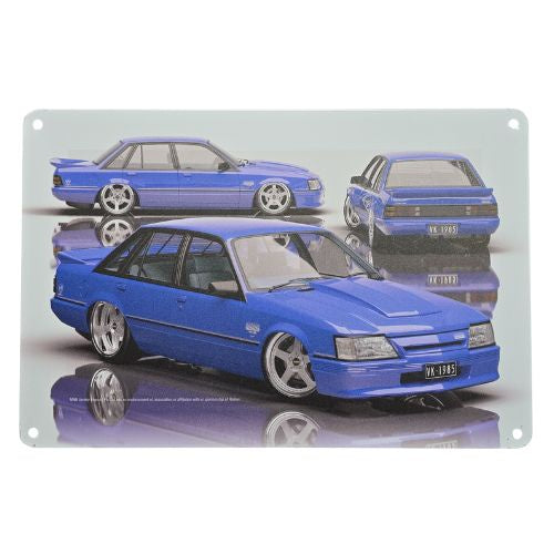 Holden Commodore VX 1985 Tin Sign - Blue
