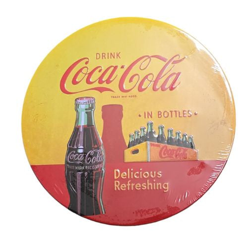 Coca Cola Round Tin Sign
