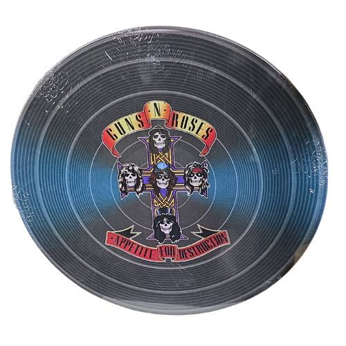 Guns & Roses LP Round Tin Sign