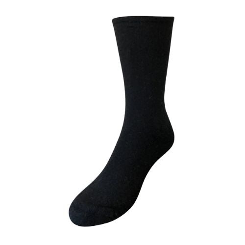 Mens Health Low Tension Possum Socks - Black