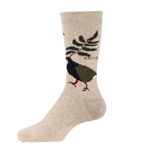 Possum & Merino Takahe Socks - Beige