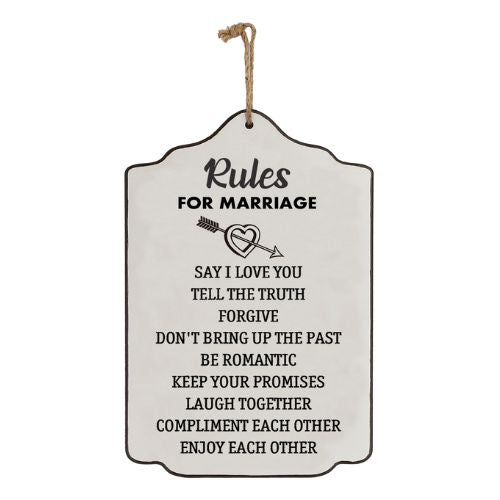 Rules For Marriage Sign