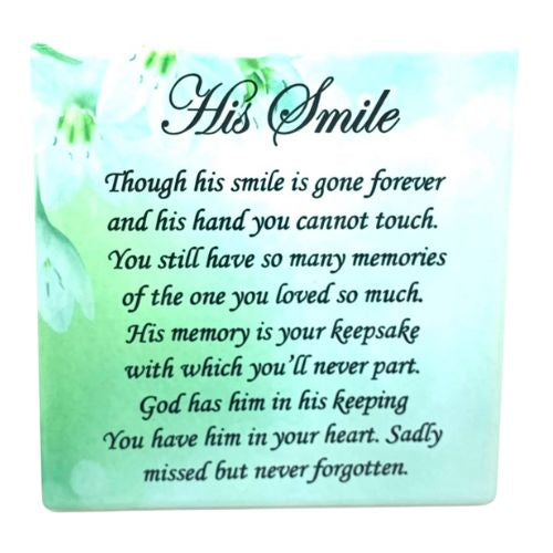His Smile Plaque