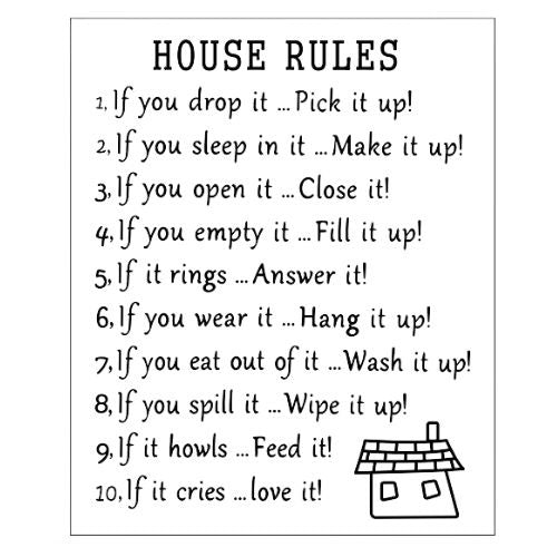 House Rules Sign