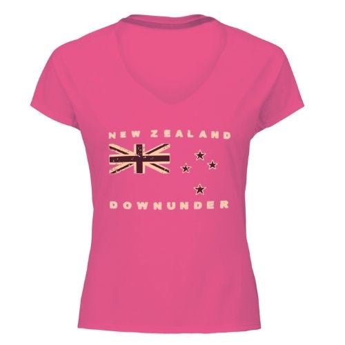 Adult - Ladies - NZ Flag - Pink