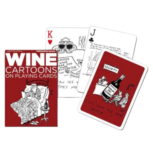 Wine Cartoons Playing Cards