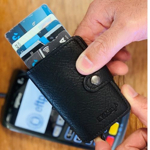 Mens Pop Up Wallet - Black