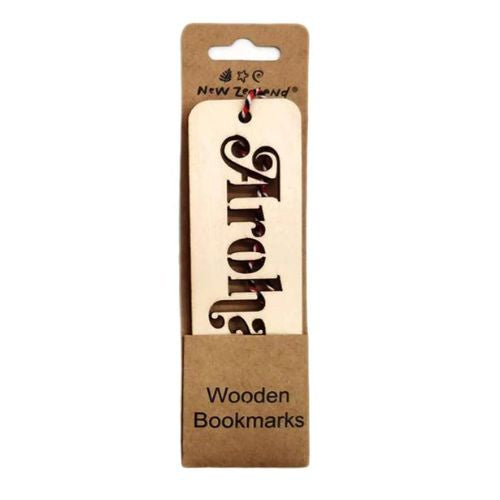 Aroha Wooden Bookmark