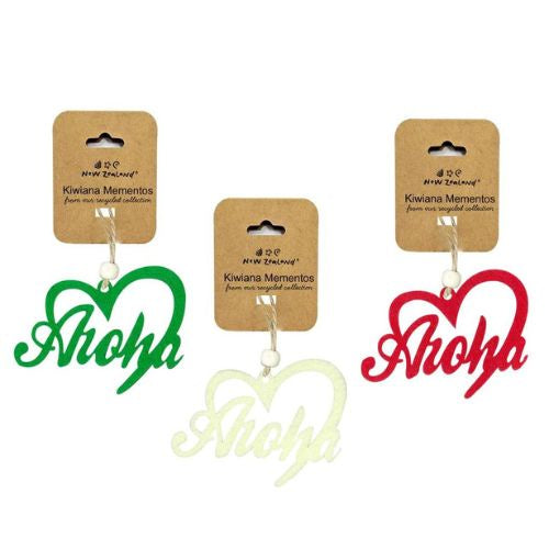 Aroha Hanging Felt Ornament