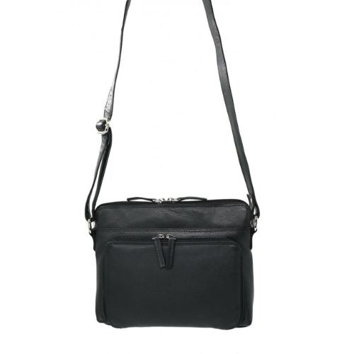 Ladies Leather Stella Handbag Bag - Black