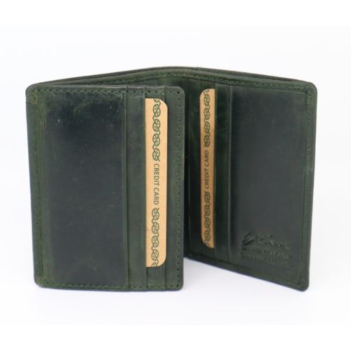 Mens Greenstone Edition Leather Wallet with ID Pocket