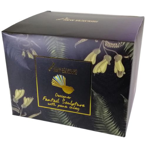 Silver Fantail with Paua