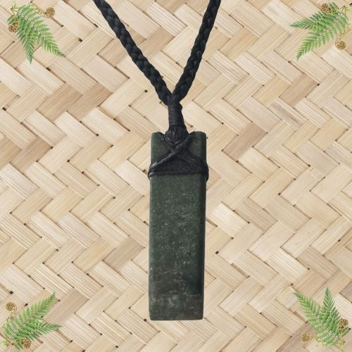 NZ Greenstone Aotea Toki Pendant - 52mm